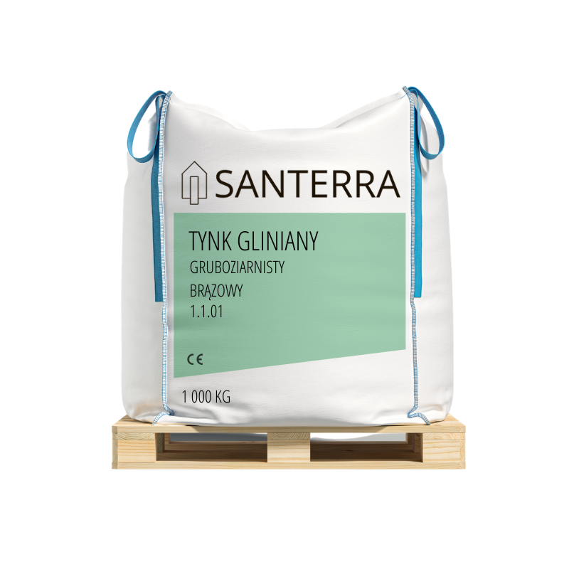 Santerra - Tynk gliniany gruboziarnisty 1000 kg