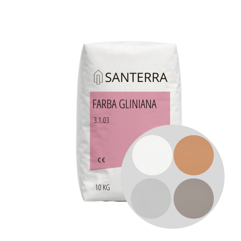 Santerra - Farba gliniana strukturalna 10 kg
